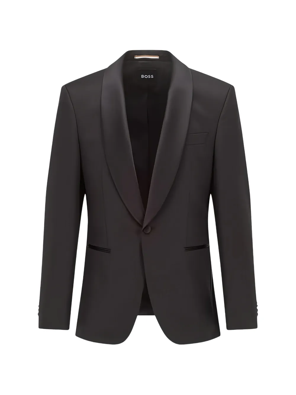 BOSS shawl-lapel tuxedo jacket - Nero