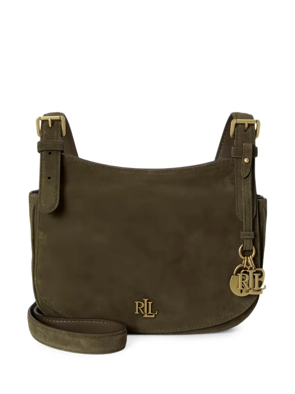 Lauren Ralph Lauren medium Marcy logo-plaque cross body bag - Verde