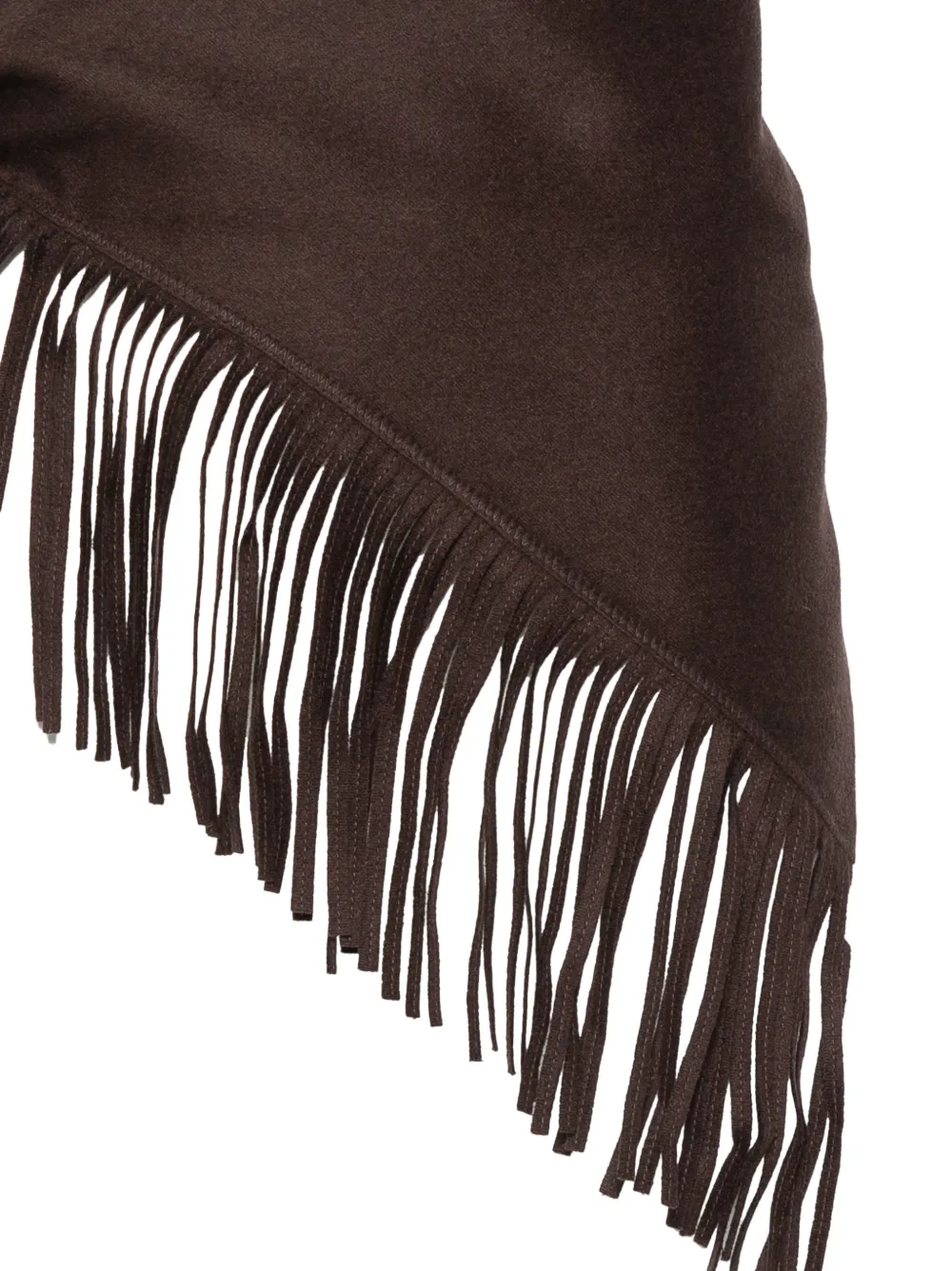 Carven Fringe-trim Scarf in Brown, view 3