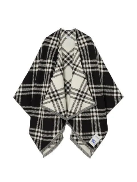 Burberry Check wool silk cashmere cape