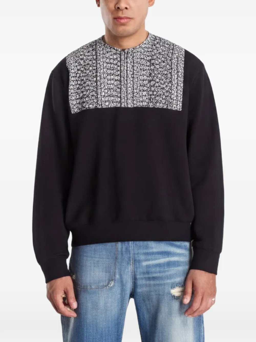 MM6 Maison Margiela logo-print sweatshirt - Schwarz