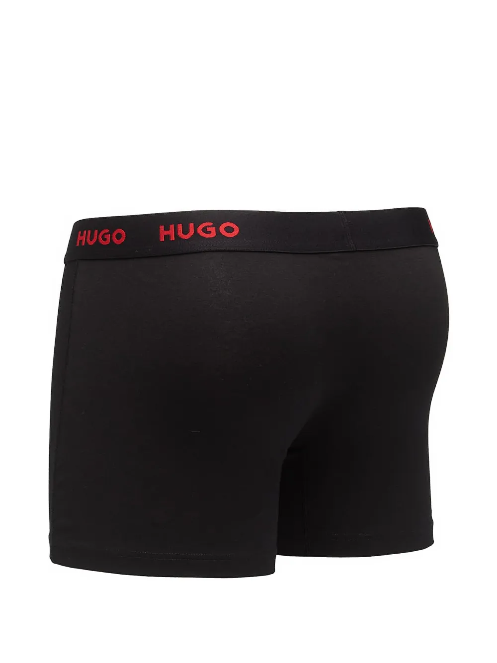 HUGO Drie boxershorts van stretch-katoen Zwart