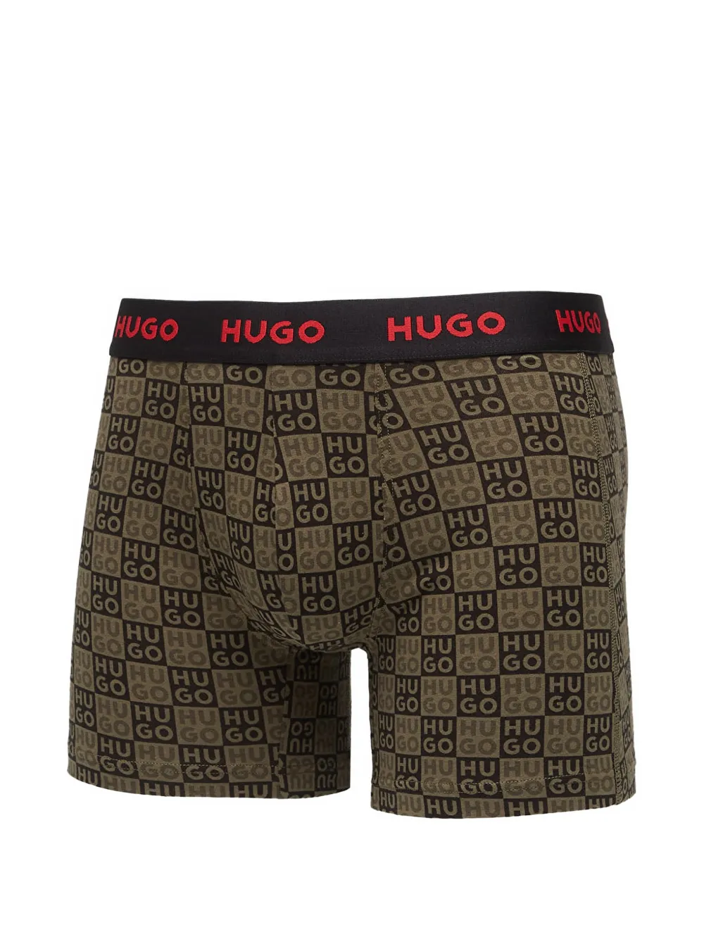 HUGO Drie boxershorts van stretch-katoen Zwart