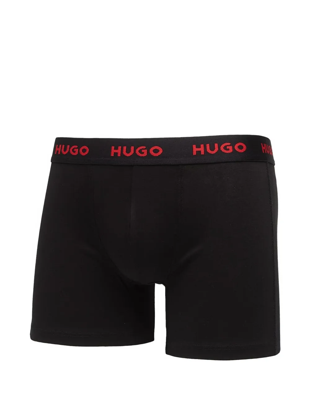 HUGO Drie boxershorts van stretch-katoen Zwart