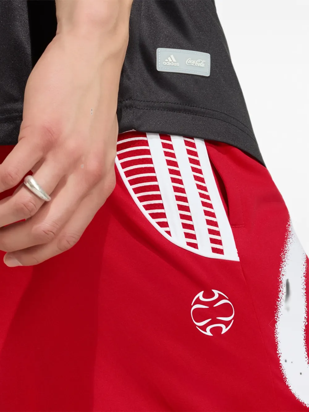 adidas x coca-cola training shorts Rood