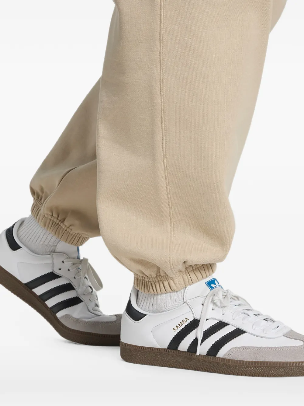 adidas Trefoil essentials loose fleece pants Beige