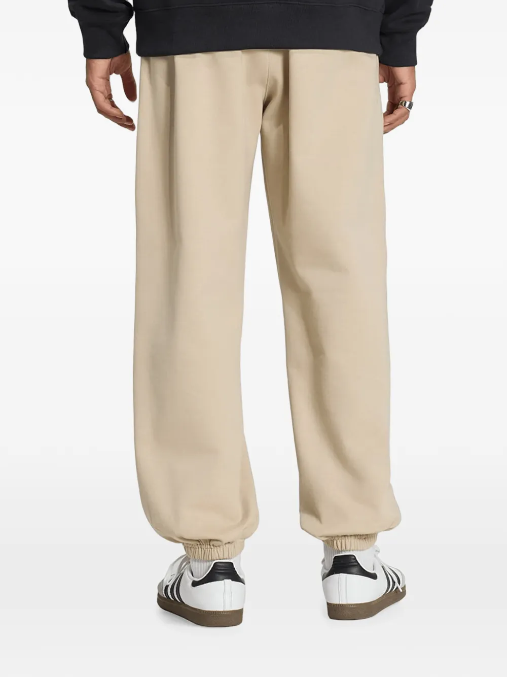 adidas Trefoil essentials loose fleece pants Beige