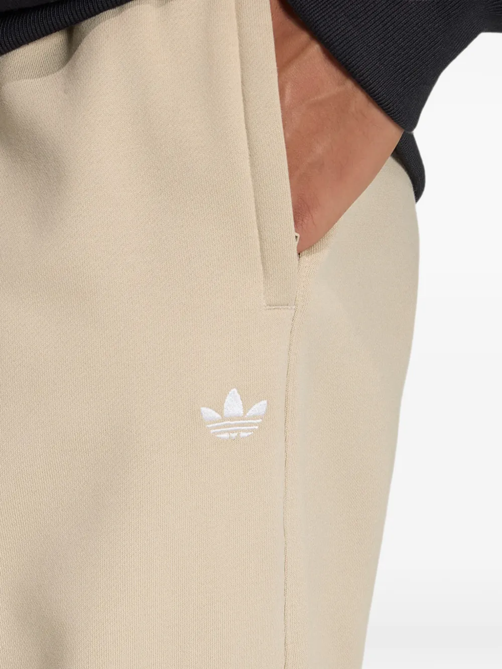 adidas Trefoil essentials loose fleece pants Beige