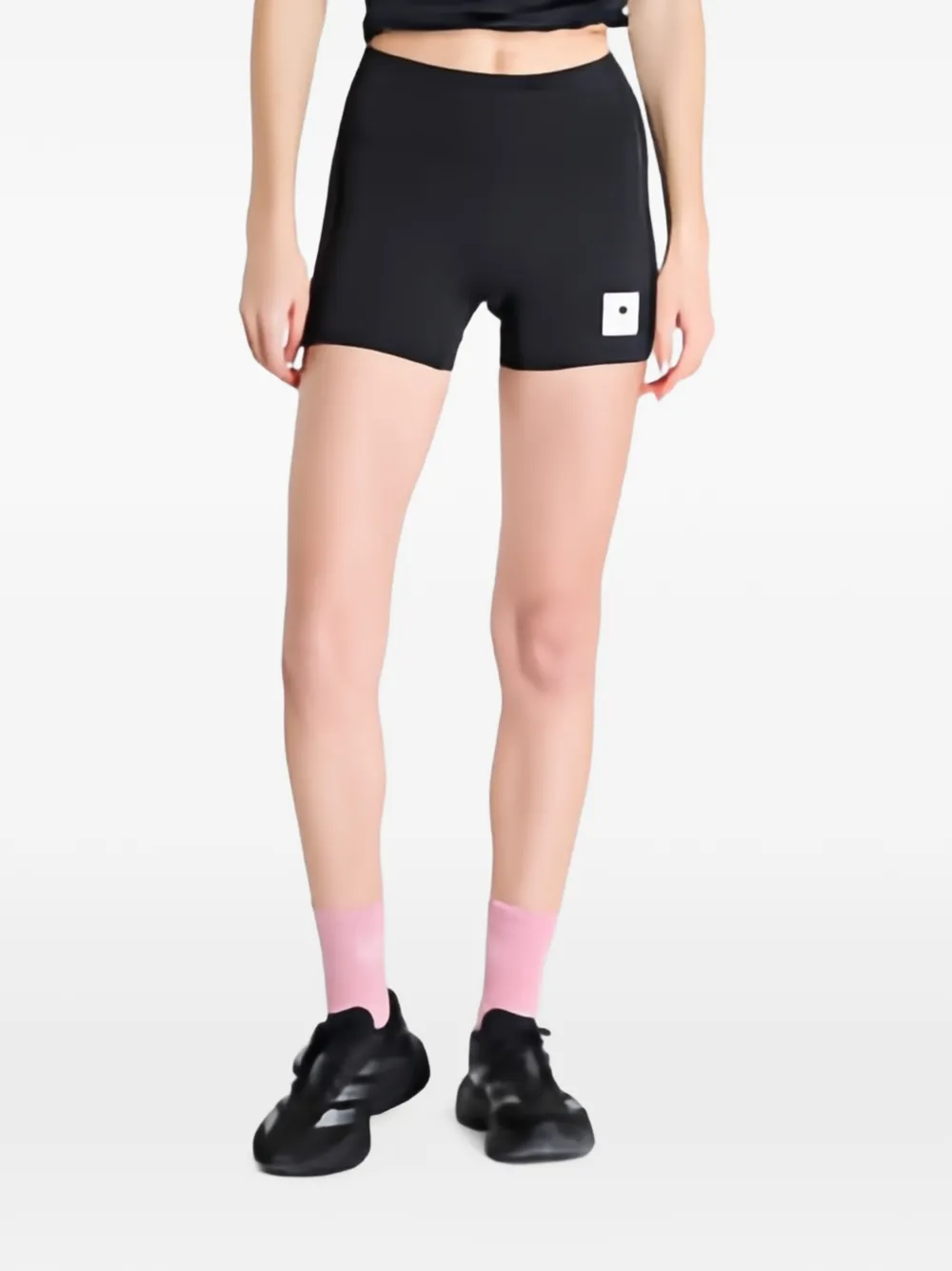 SAYSKY Universe Combat+ logo-detail track shorts - Noir SAYSKY Universe Combat+ logo-detail track shorts - Noir