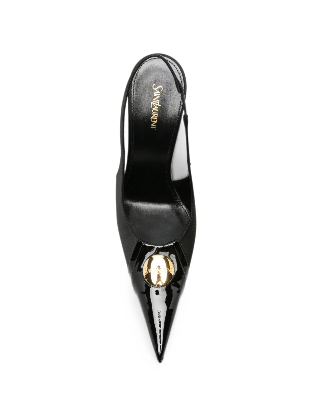 Saint Laurent Pumps met puntige neus Zwart