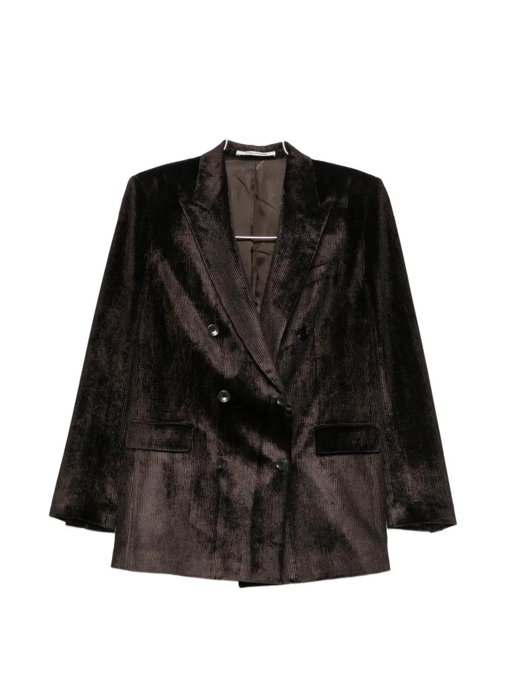 Tagliatore corduroy double-breasted suit - Braun