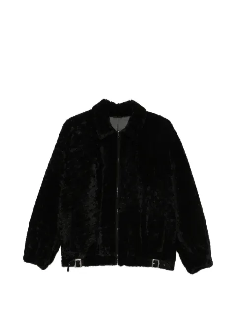 Simonetta Ravizza Strappy buckle-detail fur jacket