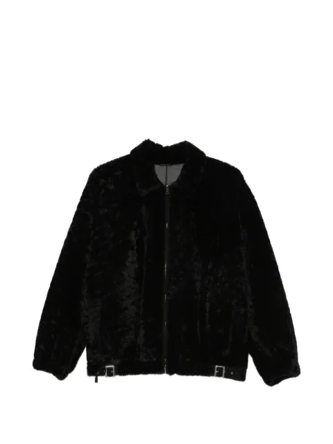 Simonetta Ravizza Strappy buckle-detail fur jacket