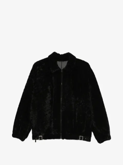 Simonetta Ravizza chaqueta Strappy de pelo con hebilla