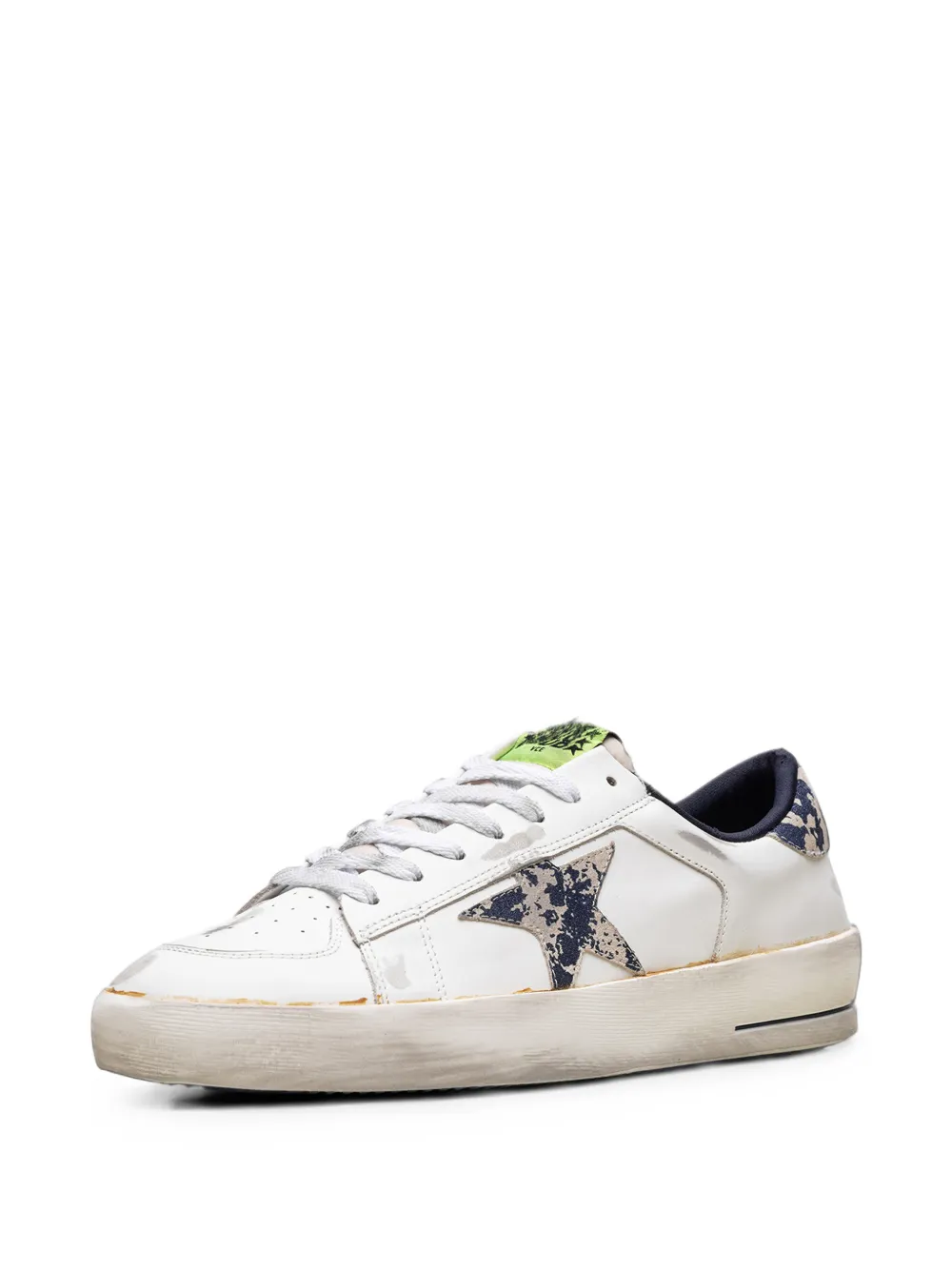 Golden Goose Stardan distressed sneakers Wit
