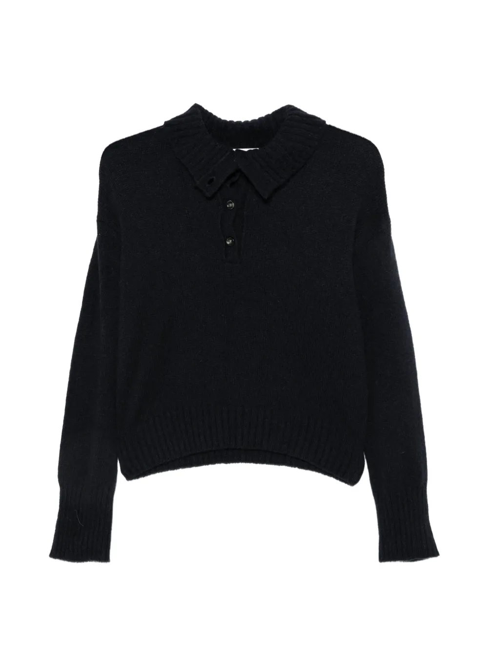 Roberto Collina button-fastening ribbed-trim sweater - Nero