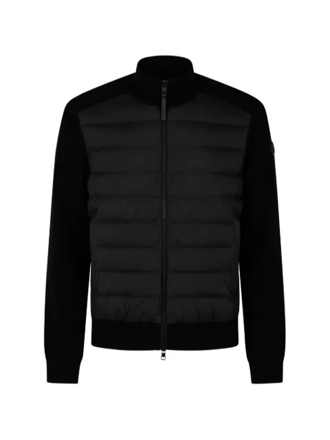 Moncler wool & cashmere blend padded zip-up cardigan