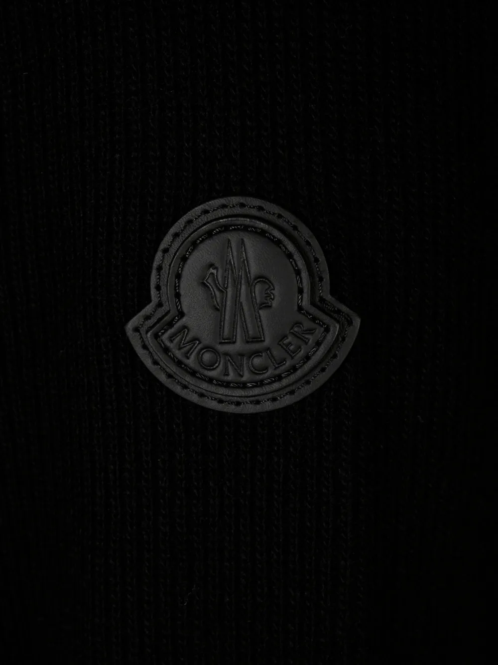 Moncler Gewatteerd vest van wol- en kasjmierblend met rits Zwart