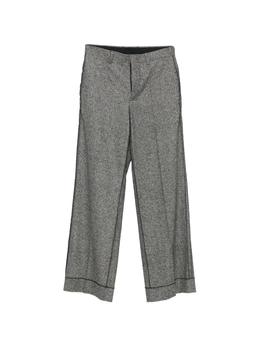 MM6 Maison Margiela belt-loop wide-leg trousers - Grigio