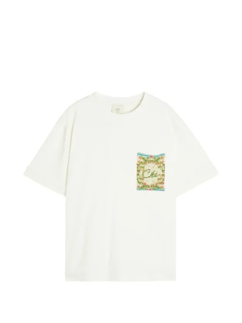 CHÉ Bloom floral-patch T-shirt