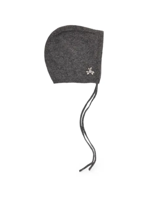 Simone Rocha crystal-embellished knitted balaclava