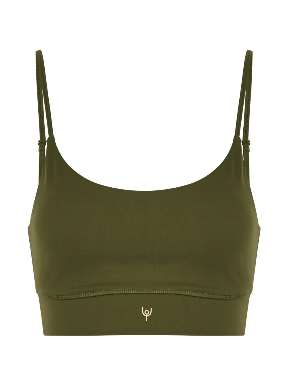 NOW YOU LIVE Leamington logo-print sport bra - Grün