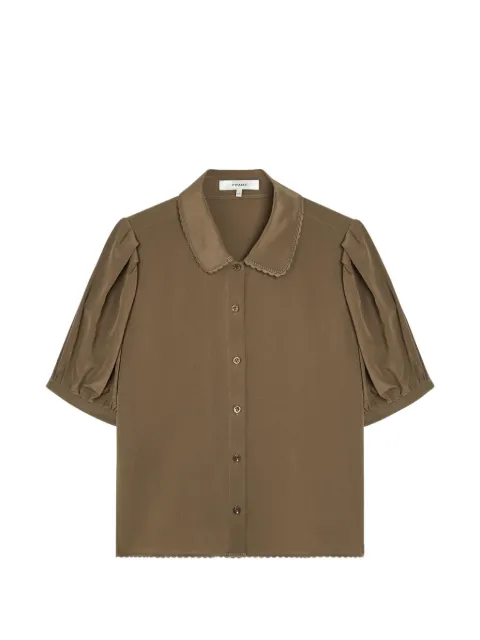 FRAME chemise festonnée à manches bouffantes