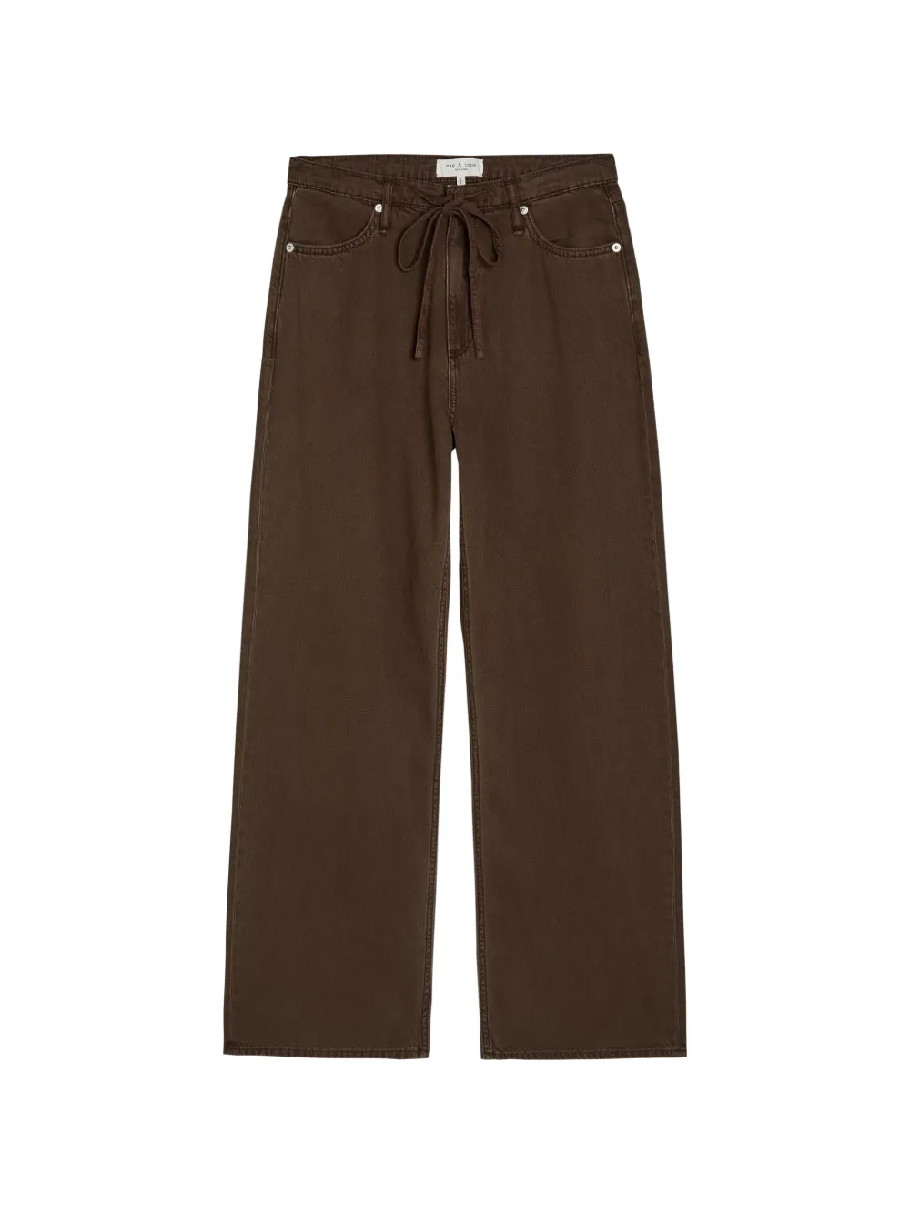 rag & bone Weite Phoebe Jeans mit Kordelzug - Braun