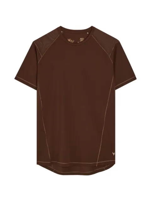 NOW YOU LIVE Waterley mesh-panel raglan-sleeve T-shirt