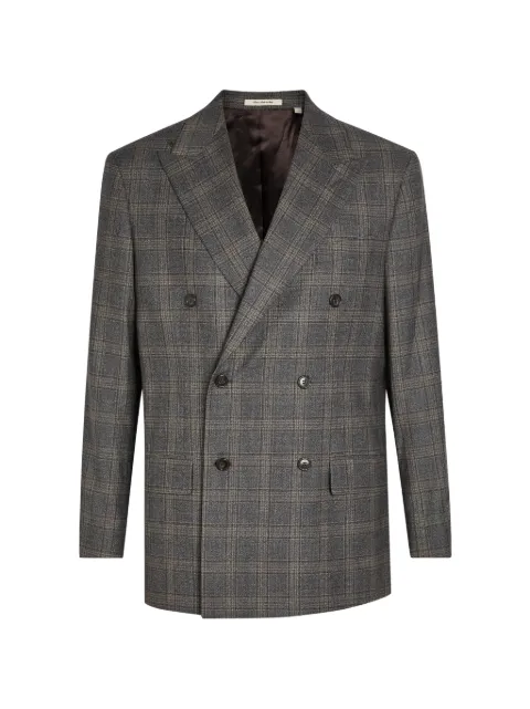 Gant double-breasted checked blazer