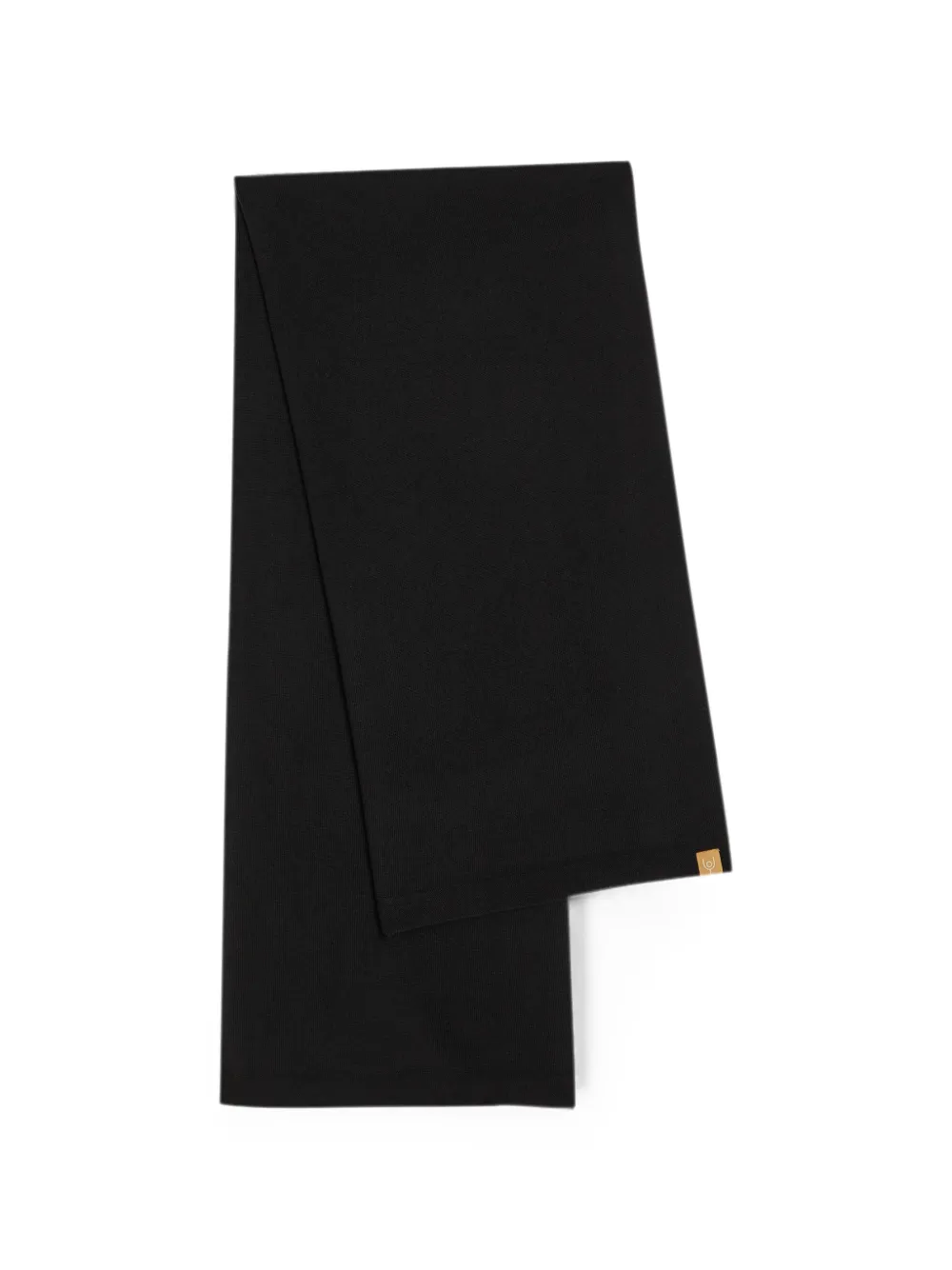 NOW YOU LIVE Lune Wrap Schal aus Feinstrick - Schwarz