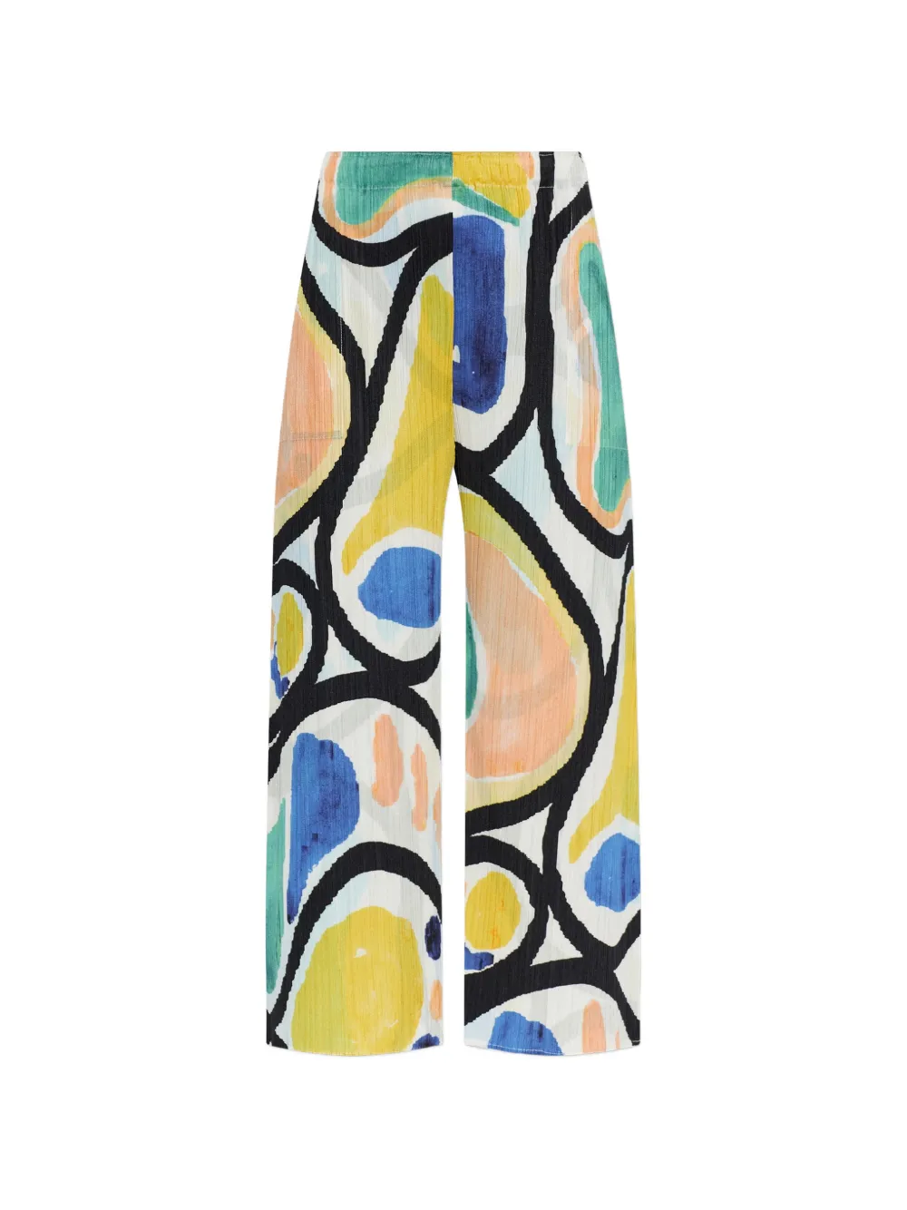 Pleats Please Issey Miyake Pantaloni Roll con stampa astratta - Toni neutri