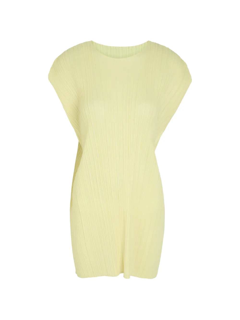 Pleats Please Issey Miyake Abito corto con maniche ad aletta - Giallo