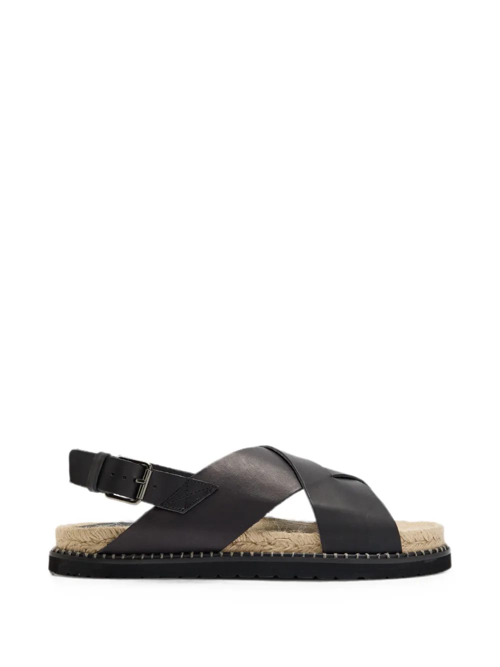 Castañer Tiago slingback sandalen met gekruiste bandjes Zwart