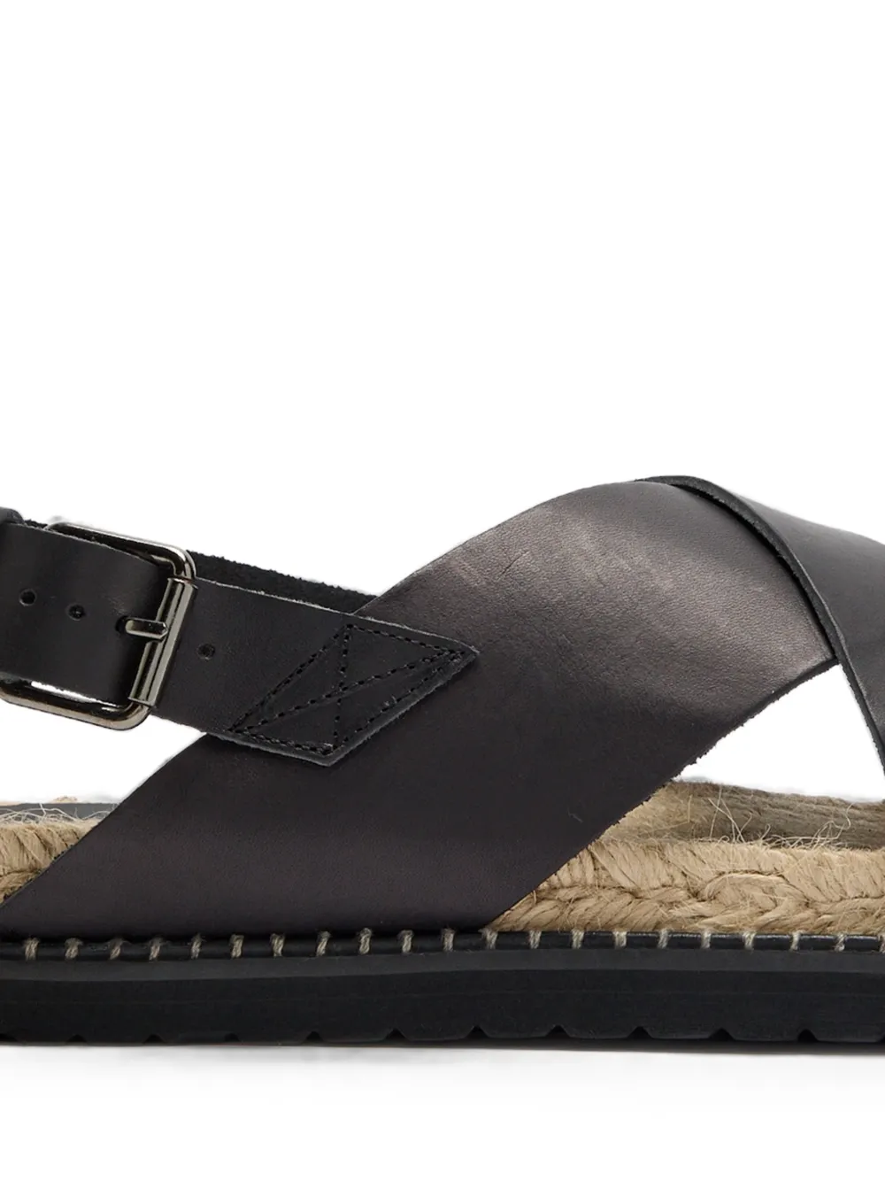 Castañer Tiago slingback sandalen met gekruiste bandjes Zwart