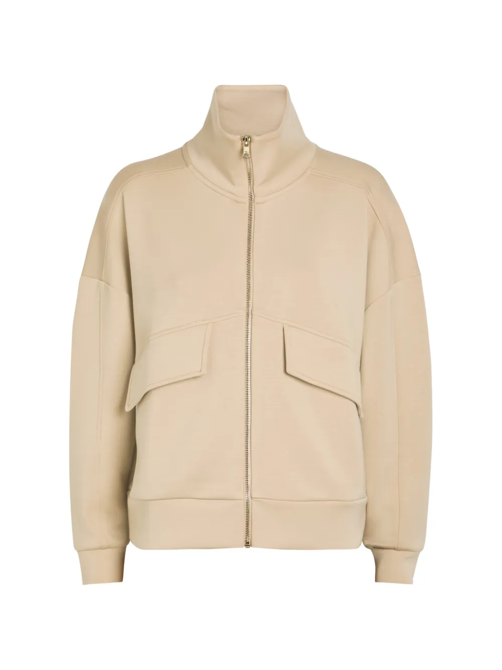 NOW YOU LIVE Oakham Pullover mit Reißverschluss - Nude