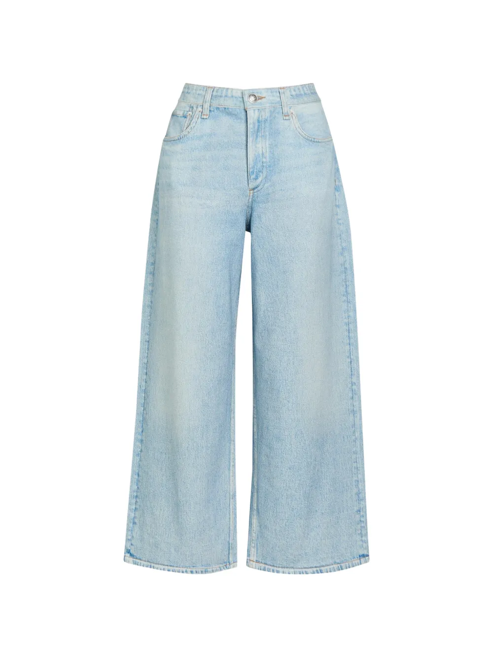 rag & bone Andi Jeans mit weitem Bein - Blau