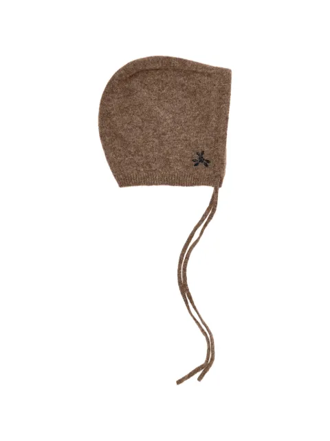 Simone Rocha gorro tejido con detalles de cristal