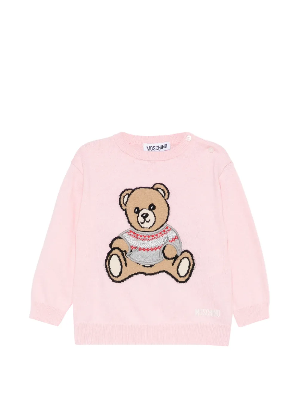 Moschino Kids Trui met ronde hals Roze