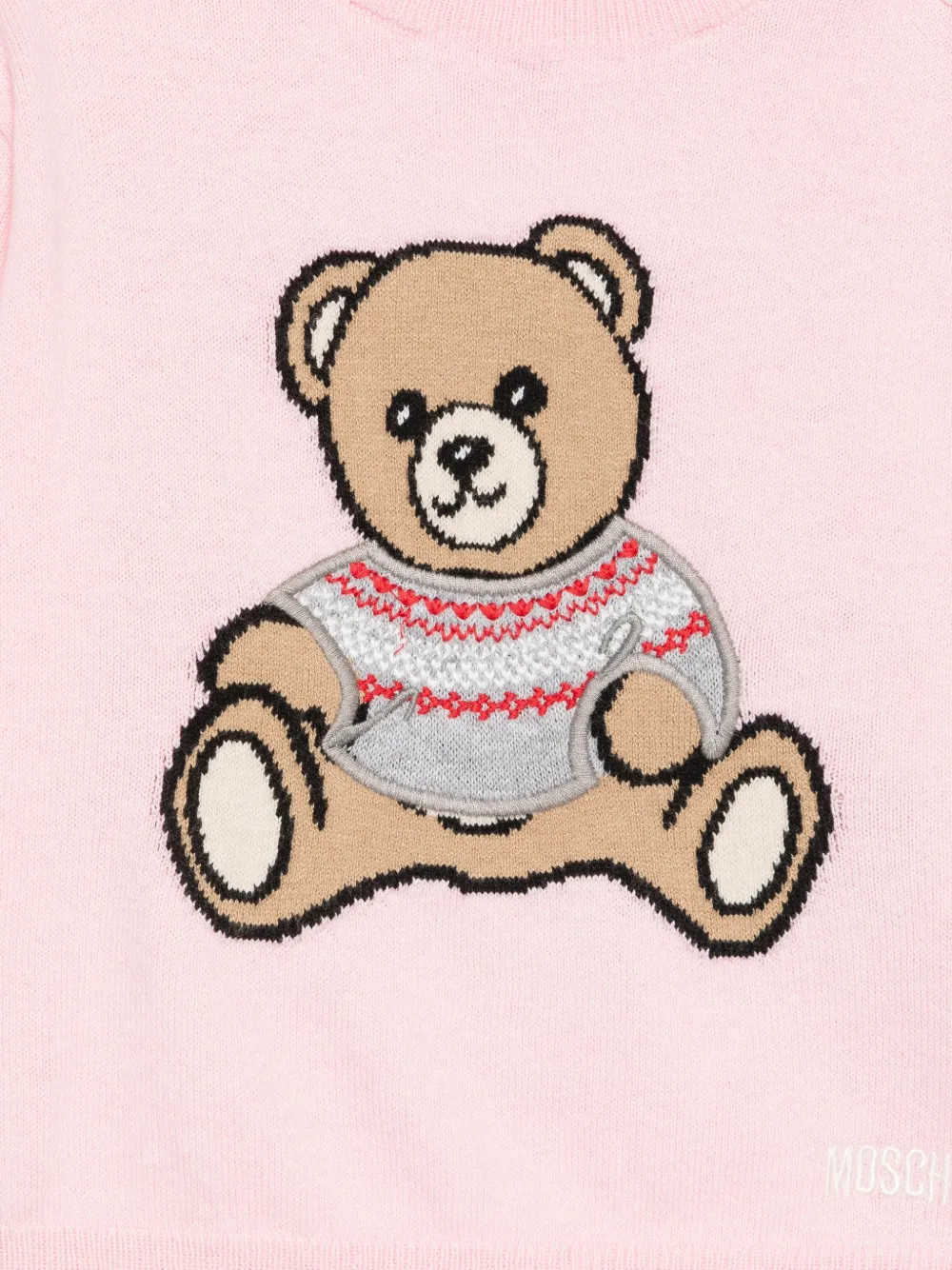 Moschino Kids Trui met ronde hals Roze