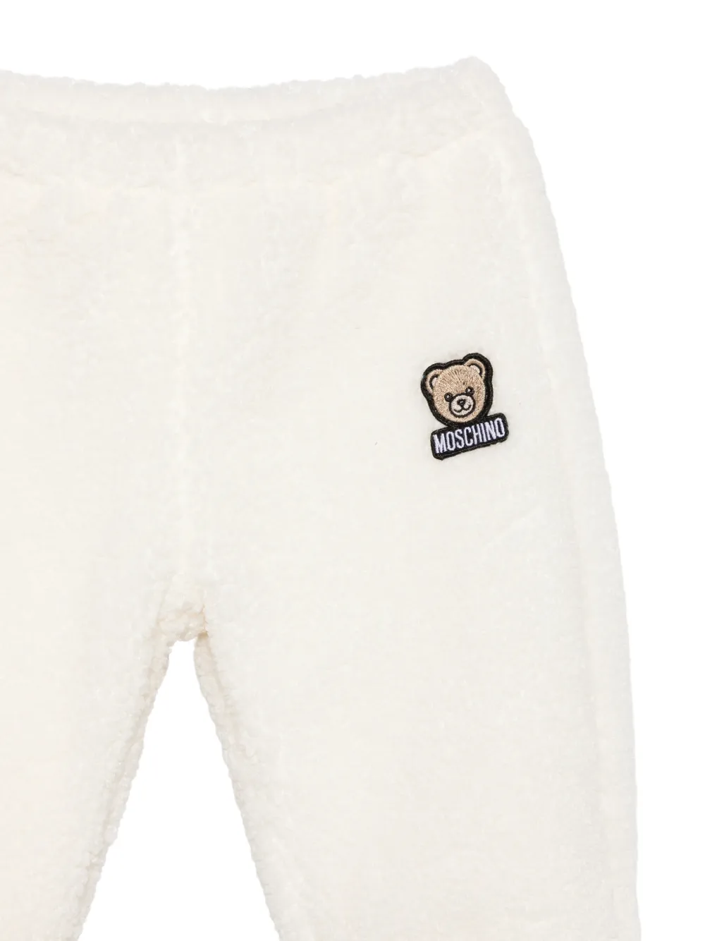 Moschino Kids Driedelige broekset met logo-detail Wit