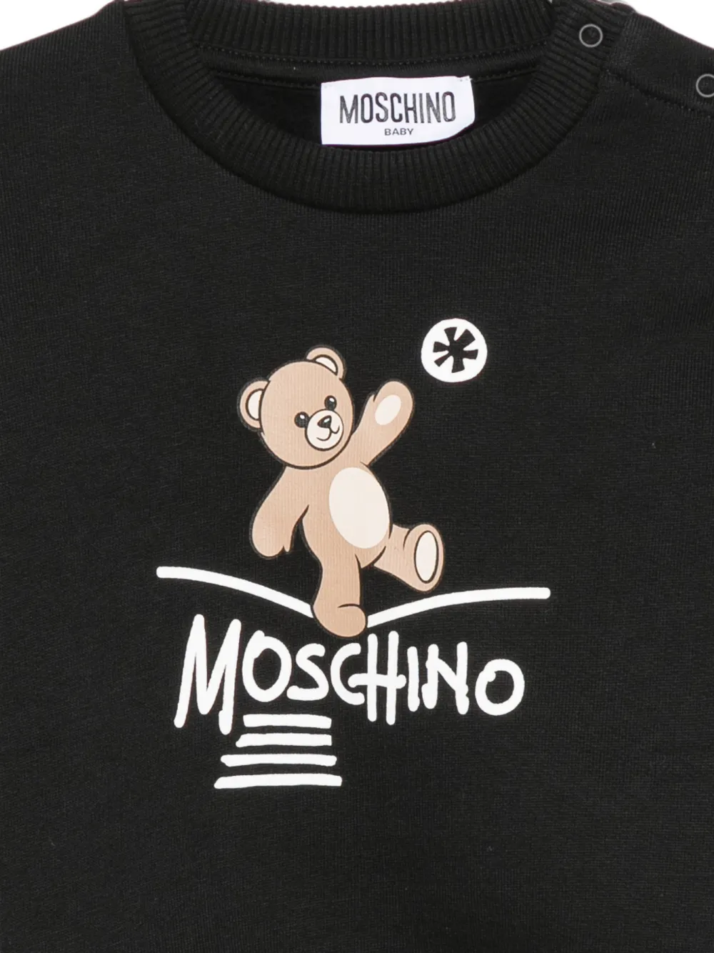 Moschino Kids Trui met Teddy Bear-print Zwart