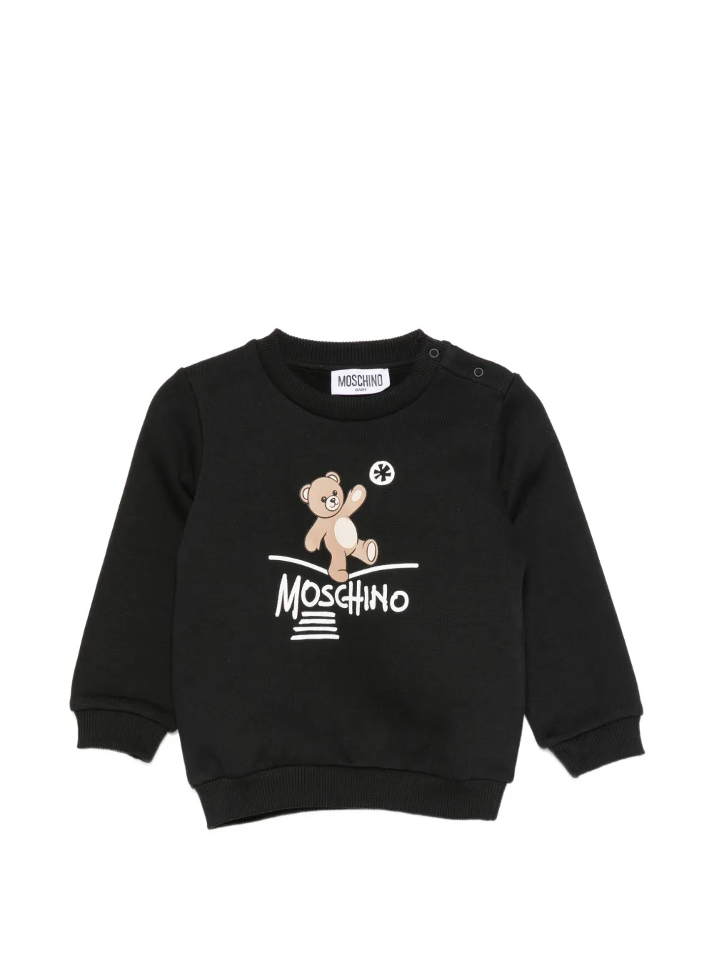 Moschino Kids Trui met Teddy Bear-print Zwart