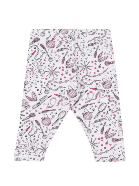 Moschino Kids leggins con estampado gráfico