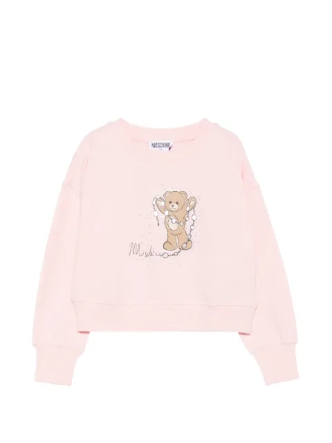 Moschino Kids sweatshirt med rhinsten