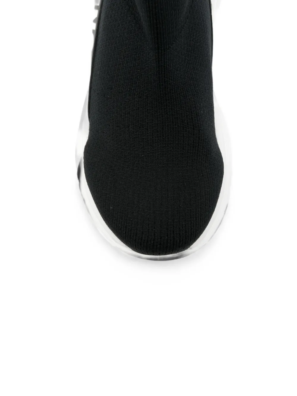 Moschino Kids Slip-on sneakers met logoprint Zwart