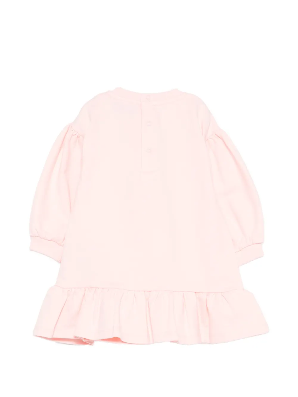 Moschino Kids Jurk met ruches Roze