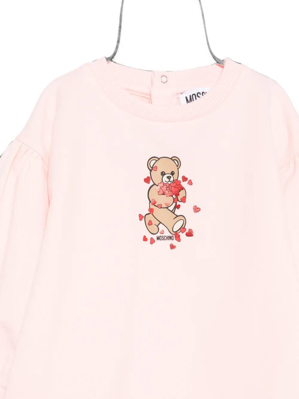 Moschino Kids Jurk met ruches Roze