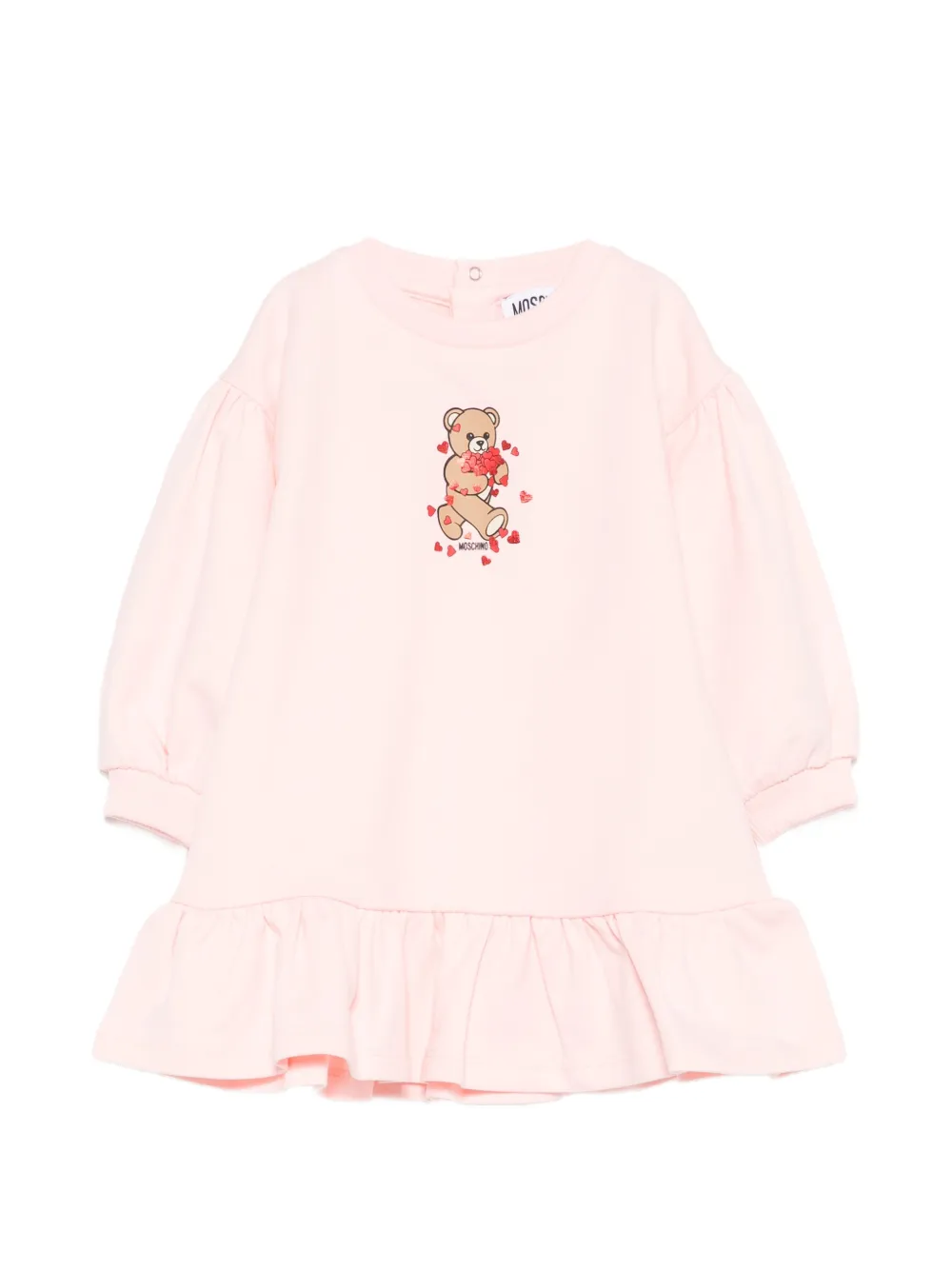 Moschino Kids ruffled-hem dress - Rosa