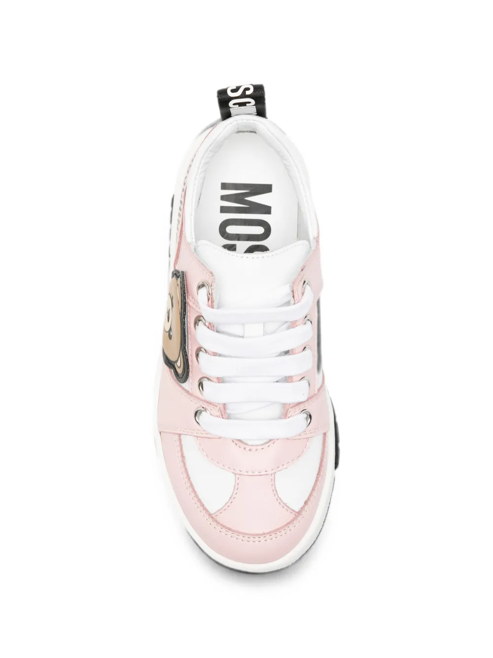 Moschino Kids Sneakers met teddybeerpatch Roze